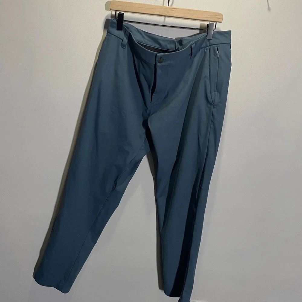 Lululemon Lab Utilitech Expedition Pant Mens Blue Grey Size 35‎ LM5AEXS